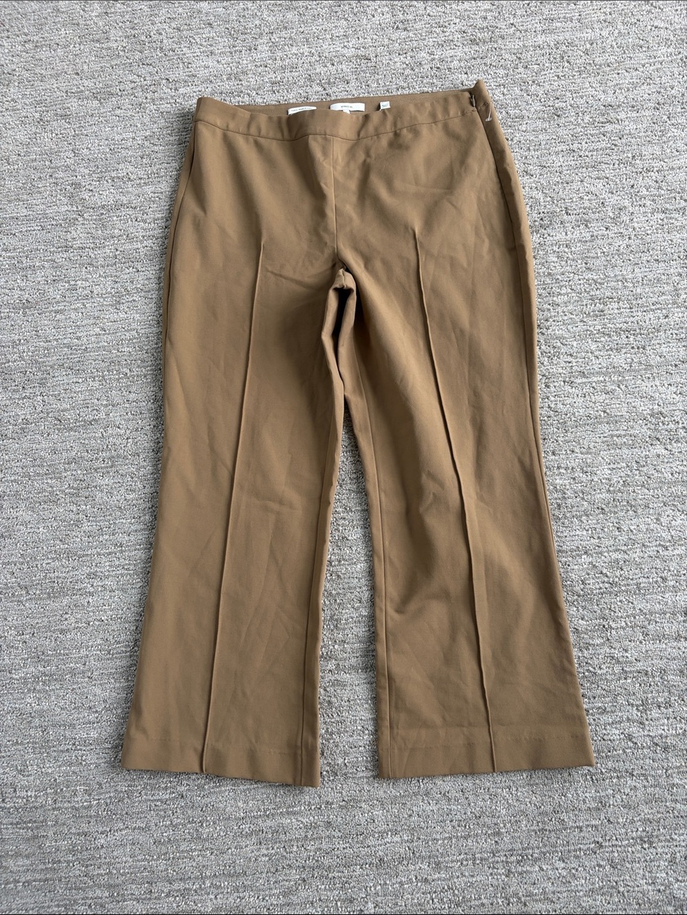 Vince Tailored Wide-Leg Trousers in Camel